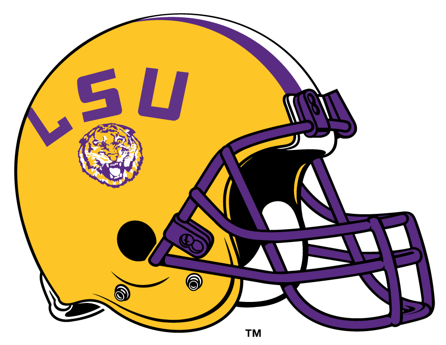 LSU Tigers 1980-2013 Helmet Logo diy iron on heat transfer